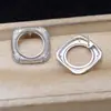 Acessórios DIY Joias de Pérola Anel Escovado de Prata S925 Suporte Vazio 16-16,2mm Conjunto Mabetto Jg6092