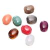 Cuentas de barril con forma de acrílico, cuentas redondas planas de imitación de jade, cuentas de piedra, accesorios de material de cuentas de bricolaje hechos a mano, venta al por mayor