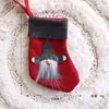 Decorações de Natal Arranjo de Cena Árvore Boneco de Neve Pingente Muleta Vestido de Tecido Estrela de Cinco Pontas Pingente Pequenos Acessórios