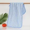 Toalla de Terciopelo Coral Rayada Absorbente Suave Engrosada Juego de Toallas Toalla Facial para Pareja Toalla de Baño de Uso Diario para Adultos
