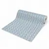 Adesivos de parede autoadesivos IXPE transfronteiriços, padrão de grade triangular azul-prateado, adesivos de parede de fundo de alto brilho, material de rolo decorativo para atacado