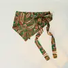 25 Bufandas Triangulares Nuevas con Cordones Estampado de Anacardo Leopardo Cortina de Asiento Accesorios de Pañuelo para la Cabeza Estilo Coreano Chal Retro para Mujer