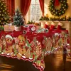 Mantel Navideño Transfronterizo Amazon TEMU con Muñeco de Nieve Estampado Creativo para Fiesta en Casa y Reunión Festiva Decoración