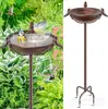 Amazon Transfronteiriça Metal Jardim Pátio Bacia para Banho de Pássaros Alimentador de Pássaros Suporte de Pássaros de Ferro Forjado Periquito Pássaro Vivo