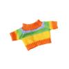 Roupas de Boneca Suéter de Tricô, Roupas de Boneca em Fio Listrado Multicor com Estampa de Coração, Tops para Vestir Bonecas no Atacado