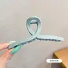 Pinza Geométrica Simple para el Cabello, Pinza de Moda para la Parte Trasera de la Cabeza, Pinza Femenina de Color Café, Accesorio para el Cabello de Pinza de Tiburón de Alta Gama y Exquisito