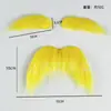 Barba postiza negra de imitación para Halloween, fiesta, disfraz de Navidad, accesorios para barba, bigote