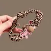 Pinza para el pelo de perro pequeño con estampado de leopardo estilo coreano, aspecto grande de alta gama, pinza de tiburón para moño para la parte posterior de la cabeza, accesorio versátil para el cabello