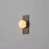 Lámpara de Pared para Sala de Estar de Cobre y Mármol, Estilo Nórdico Minimalista Italiano, Modelo de Diseñador para Hotel, Iluminación Ambiental para Dormitorio junto a la Cama