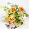 Ins Flor Portátil Decoração de Casa Simulação Pequenos Feixes de Flores de Bola Espinhosa Flores Falsas Pequenas Flores de Combinação de Flores Portáteis para Exportação Transfronteiriça