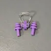 Tapones para los oídos con clip nasal en bolsa, de silicona suave, de tres capas, impermeables, para adultos y niños, equipo de natación universal, venta al por mayor