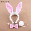 Adereços de Performance para o Dia das Crianças Headwear de Desenho Animado Tigre Rato Gato Barraca de Rua Pequeno Animal Fivela de Cabeça Headband Conjunto de Três Peças