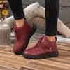 Venta Caliente Transfronteriza Zapatos de Algodón Engrosados con Felpa Invierno Estilo Mujer para Edad Media y Mayores Suela Suave Antideslizantes Cálidos Botas de Nieve Dropshipping