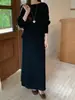Conjunto de Vestido y Suéter Tejido para Mujer 2026 Otoño Invierno Estilo Coreano, un conjunto completo de dos piezas con un toque de alta gama