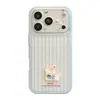 Diseño de cachorro estrella lindo, adecuado para funda de teléfono Apple 17, iPhone 18 PM, diseño de dibujos animados a rayas 3D, cobertura total para iPhone 15, funda suave para iPhone 16