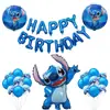Nuevo Bebé Estrella stitch Dibujo Animado Dibujo Animado traje de globos de aluminio decoración de fiesta de cumpleaños juguetes para niños