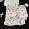Pijama Fofo com Gola de Boneca para Mulheres, Manga Longa Primavera/Outono, Cardigã Doce de Algodão Nuvem, Estilo Princesa, Conjunto de Roupa para Casa Tamanho Grande