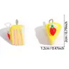 Accesorios para Joyería DIY Pastel de Capas de Fresa Crema Imitación Colgante de Resina Collar Pulsera Encanto Venta Caliente Transfronteriza