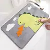 Alfombra de Piso para Sala de Estar de Cachemira Sintética para Animales Pequeños Transfronteriza Antideslizante Fácil de Cuidar Felpudo de Entrada Antideslizante Alfombrilla Absorbente para Baño