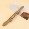 Palo de Masaje en Forma de Cuerno de Sándalo Verde al por Mayor para Músculos y Huesos, Palo de Masaje de Madera Maciza para Uso en Todo el Cuerpo, Palo de Masaje Meridianos para Amasar y Golpear Abdominal