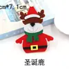 Pingente de Feltro de Natal Árvore de Natal Decoração Pendurada de Feriado Cabeça de Rena Boneco de Neve Velho Acessórios de Patch Não Tecido