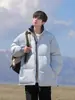 Chaqueta de Algodón con Cuello Alto Estilo High Street Americano para Hombre Invierno Holgada Moderna Casual Versátil Ropa de Algodón Cálida Ropa de Abrigo