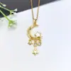Collar de Acero Inoxidable para Mujer Joyería de Nicho Versátil Colgante de Cobre Cadena Elegante para Clavícula Joyería Cadena de Lujo Ligero