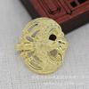 Broche de Accesorio para Joyería DIY con Gancho de Fénix Pequeño Recubierto de Cobre con Retención de Color Dorado Real 224*26mm B1734
