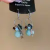 Pendientes Bohemianos de Piedra Natural con Borla en Forma de Gota de Agua Estilo Étnico Retro Personalizados Pendientes de Lujo Ligero de Gama Alta para Mujer Venta al por Mayor
