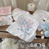 Tamanho Rolo 25 Verão Infantil Algodão Camiseta de Corrida Multicolorido Estampado Desenho Animado Combina com Tudo Classe A Top de Meia Manga para Meninos e Meninas