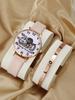 Reloj de pulsera de cuarzo con correa fina personalizado para mujer, moderno y moderno, ideal para estudiantes de una generación de cabello.