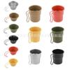 Taza de Cerveza de Acero Inoxidable para Exteriores Picnic Camping Taza de Café Portátil Camping Shira Mug Picnic Exterior Salsa para Dipear