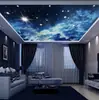 Techo 8D sala de estar Cielo Estrellado Hotel papel tapiz estéreo Tela de pared estilo Nórdico mural cielo nocturno Techo Galaxia papel tapiz
