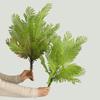 Decoración de pared de planta artificial nórdica hoja de helecho de plástico helecho hierba diseño de jardinera callejera hierba falsa artificial 18 plantas verdes