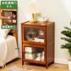Mesita de Noche para Dormitorio, de Pie, Gabinete de Almacenamiento Multicapa para Mesita de Noche, Mesita de Noche con Puertas, Sensación de Lujo Ligero y Gama Alta