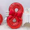 Globos con Número de Lazo de Cumpleaños Decoración de Fiesta de Primer Cumpleaños para Niños Montaje de Escena Atmósfera para Fotos Decoración