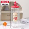 Nuevo Vaso de Vidrio con Popote Macaron para Niñas de Alto Boro Silicato de Alto Valor Taza para Leche Desayuno Jugo Té con Leche