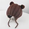Chapéu de bebê inverno orelha proteção auricular quente meninas meninos chapéu de malha outono e inverno crianças chapéu de lã bebês