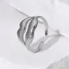 Anel de Aço Titânio Personalidade Moda Lábios Sexy Anel de Aço Inoxidável Versátil Toque de Alto Padrão Peça de Mão Banhada a Ouro 18K