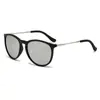 Nuevas Gafas de Sol Redondas de Montura Grande de Moda para Hombres y Mujeres, Celebridades de Internet Europeas y Americanas, Mismo Estilo de Espejo Metálico Tipo Sapo, Gafas de Sol Retro para Mujer
