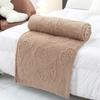 Manta de vellón de piel de torre de una sola capa de color sólido, manta de siesta jacquard tridimensional, manta pequeña para aire acondicionado de oficina, manta al por mayor