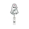 Série Fantasma Médico Porta-Crachá Médico de Acrílico Presente Carretel de Crachá Retrátil Halloween Fivela de Puxar Presente