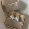 Entrada Francesa Luxo Pérola Branca Australiana Argola de Orelha Prata Esterlina S925 Elegante Clássico Versátil Simples Elegante Brincos de Pérola Brincos