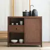 Nuevo Gabinete de Té de Madera de Olmo Viejo Estilo Chino, Gabinete Lateral de Té de Madera Maciza, Gabinete Lateral de Mesa de Té, Estante de Almacenamiento de Mesa de Té para Sala de Té, Mesa Lateral Lateral