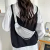 Outono 2026 Novo Estilo Coreano Tendência Strass Fashionável Chique Simples Versátil Bolsa de Ombro Transversal de Cintura Bolsa de Peito Transfronteiriça