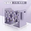 Soporte retráctil para libros con portalápices, Estantería integrada, Estante de almacenamiento de escritorio, Divisor para estudiantes, Soporte para libros, Soporte fijo plegable para libros