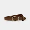 Cinturón Decorativo para Mujer Moderno Versátil Hebilla de Pin Cinturón para Jeans Estudiante Juventud Simple para Viajar Cinturón de Gama Alta