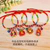 Joyería de Venta Caliente Festival del Bote del Dragón Pulsera de Cuerda Colorida Tejida a Mano Espiral Columna de Dragón Suerte Cuerda de Mano Colorida
