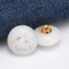 Nuevos Botones de Resina con Patrones de Setas Estilo Chino para Cárdigans, Blusas de Gasa, Botones Pequeños Redondos, Traje Tang Estilo Chino Tradicional, Hanfu, Cheongsam, Botones de Perla