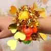 Flor de muñeca para niños bola de muñeca jardín de infantes baile de muñeca competencia infantil Accesorios de lentejuelas para niños Pulsera de cascabel
